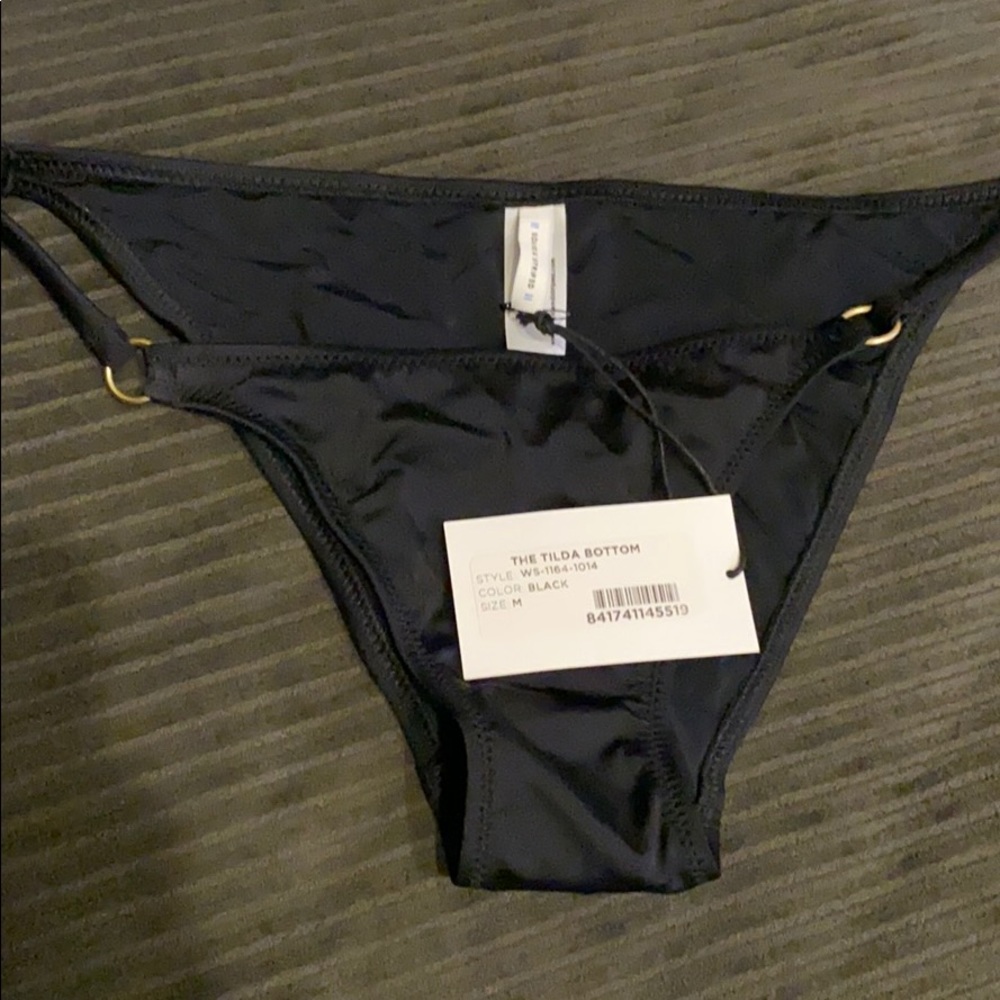 black bikini bottom